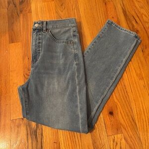 Express Women's High Rise Slim Straight Leg Jeans